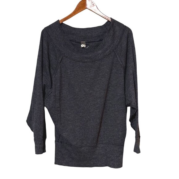 We The Free Sweaters - We The Free Charcoal Gray Lightweight Knit Pullover Sweatshirt M Soft Blend